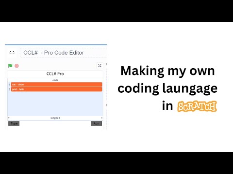 Making My Own Coding Language in Scratch - CCL# Pro Coding Timelapse Scratch