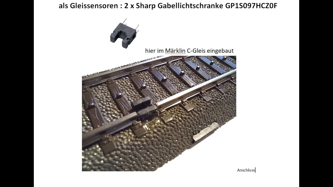 33 Modellbahn 2 Kanal Schaltgleis - Kontaktgleis  H0 - hier im Märklin C-Gleis -  Richtungserkennung