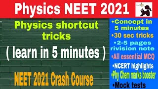 30 Sec Tricks For Rain Drop Problem - Neet 2021 Physics