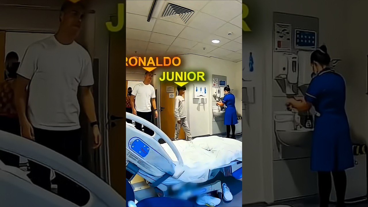 Le moment le plus émouvant de Cristiano Ronaldo et Cristiano Jr 😢 #cristianoronaldo #cr7 #football