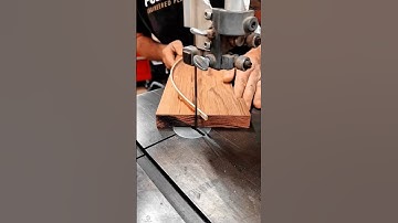 Cutting curved wood precisely with worktool bandsaw looks perfect