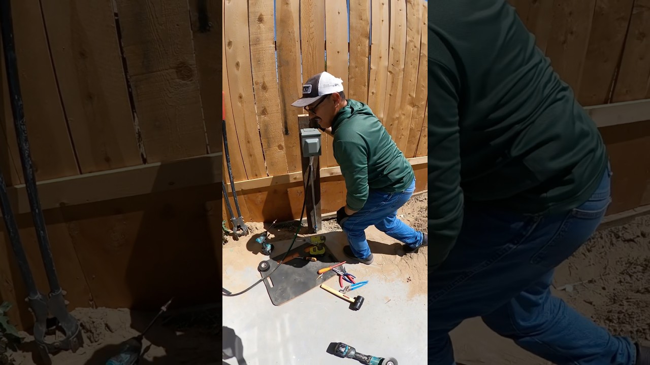 Installing an RV hookup from scratch. #camping #rv #5thwheel #howto #diy #dad #family #project