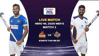Hero Hockey India League 2026 Men's || Match 1 || DRAGONS vs TOOFANS
