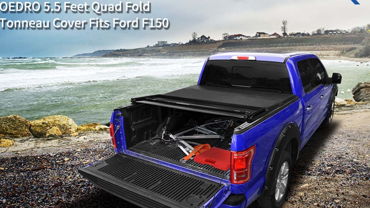 How To Install Tonneau Cover OEDRO Quad Fold Soft Bed Covers For How To Install Tonneau Cover OEDRO Quad Fold Soft Bed Covers For