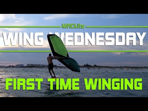 First Time Wingfoiling Vlog