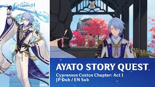 All Cutscenes & Dialogues - Kamisato Ayato Story Quest - Japanese Dub English Subgenshin Impact