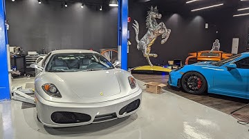 Ferrari F430 Sticky Buttons Cleanup, Battery Replacement, and Oil Change