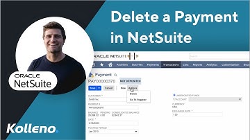 NetSuite Tutorial  |  How To Delete a Payment in NetSuite