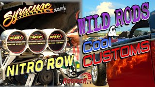 BEST WILD RODS and COOL CUSTOMS SYRACUSE NATIONALS 2023 | WITH NITRO ROW ACTION