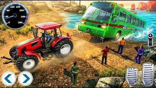 Chained Tractor Towing Rescue | Offroad Vehicle Simulator - Android GamePlay screenshot 1