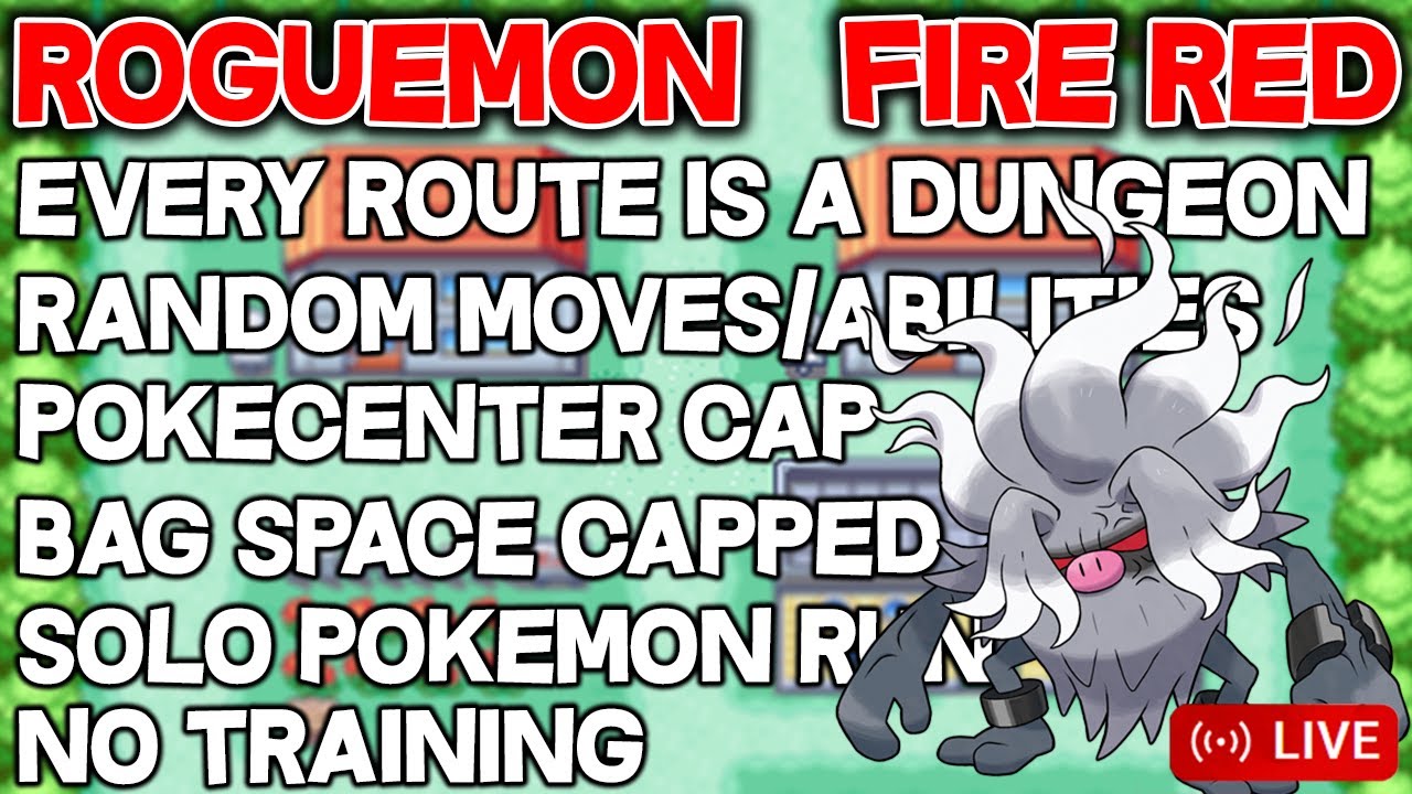 GOING FOR MY SECOND WIN?!  Pokemon FireRed NatDex ROGUEMON! Insane Pokemon Challenge!