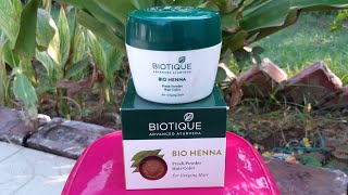 Biotique bio henna fresh powder hair colour for greying hairs | natural  henna | - YouTube