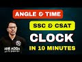 Master Clock Angle Questions | Shortcut Tricks for CSAT, SSC CGL and CHSL Exams I Preadda l