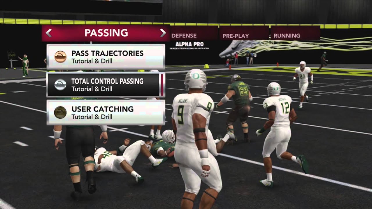 NCAA Football 14 Demo! Nike Skills Trainer: New and IMPROVED Passing Game!