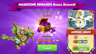 3rd Tyrant | 235/500 Aureum Lumen-Dragon Mania legends | Opened 142 Chest 4th week | DML screenshot 5