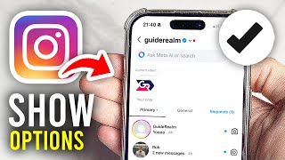 How To Fix Instagram Message Primary & General Options Not Showing - Full Guide