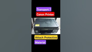 Canon Printer | How to Safely Transport Printer by Attaching Protective Material