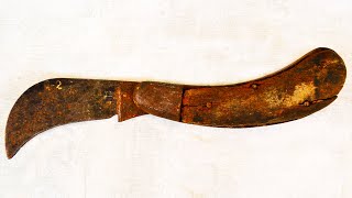 Old Rusty USSR Sanitary Knife Restoration