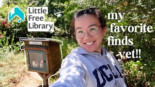 little free library hunting 🫐🫶🏼 thrift books with me! *my favorite finds yet*