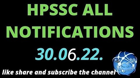 HPSSC ALL NOTIFICATIONS 30.06.22 || POST CODE 918 CLERK TYPING RESULT OUT ||