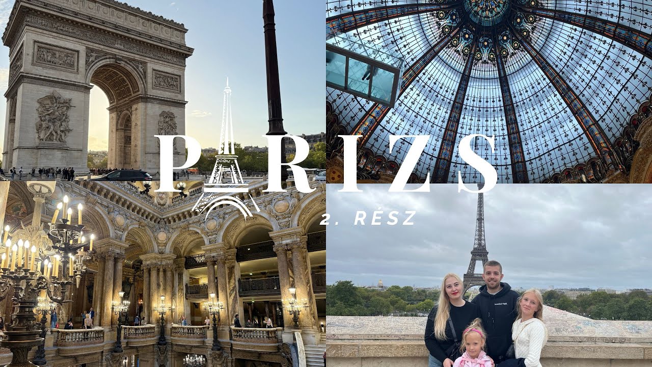PÁRIZSI KALAND 2. rész: EIFFEL-TORONY, GALERIES LAFAYETTE, PALAIS GARNIER és a DIADALÍV