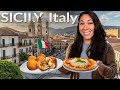 Italian street food tour in sicily italy  first time in southern italy