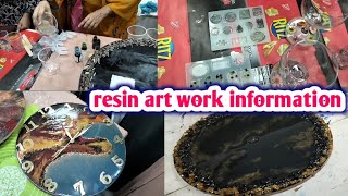 resin art work information | basic resin work | resin clock and different types of model's making