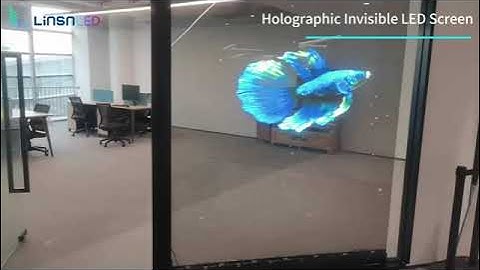 Holographic Invisible LED Screen for Conference Room - Transparent LED Display Installation