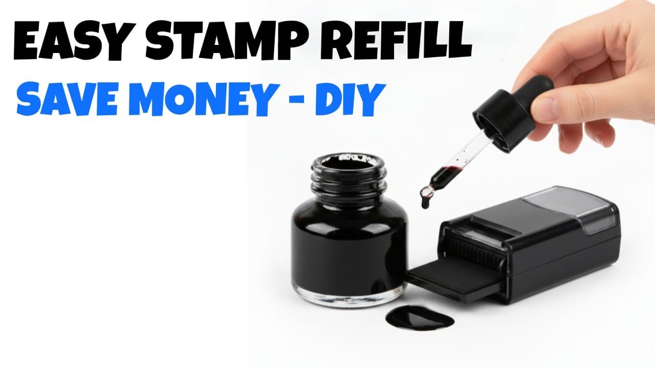 Repair Spring Ink Stamp Self Inking Stamp NOT Working EASY Fix & Refill Guide (Step by Step ...