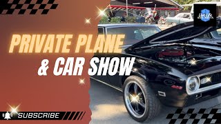 Walking near a LIVE Airstrip! | Private Plane & Car Show| #privateplane #carshow2025 