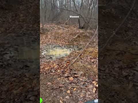 Dirtbike jump into