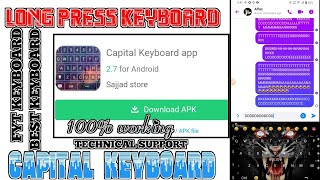 Capital keyboard/best keyboard/fyt keyboard/fb fyt ke liye/long press keyboard #fb #fyt #capital screenshot 5