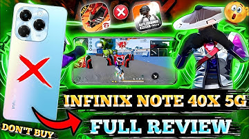 Infinix Note 40x 5G Free Fire Test || Infinix Note 40x 5G Free Fire Gameplay || Gaming Test ⚡