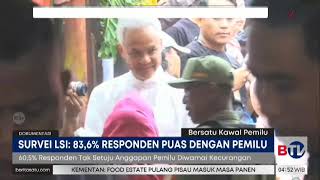 Survei Lsi Masyarakat Sangat Puas Dengan Penyelenggaraan Pemilu 2024