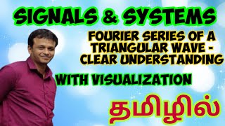 Signals & Systems | Fourier Series of a Triangular Wave with Visualization | In Tamil