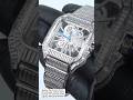 Skeleton Dial Iced Out Watch (kosvimo.com) #skeletonwatch #watch #baguette #newmusic #rolex #cartier