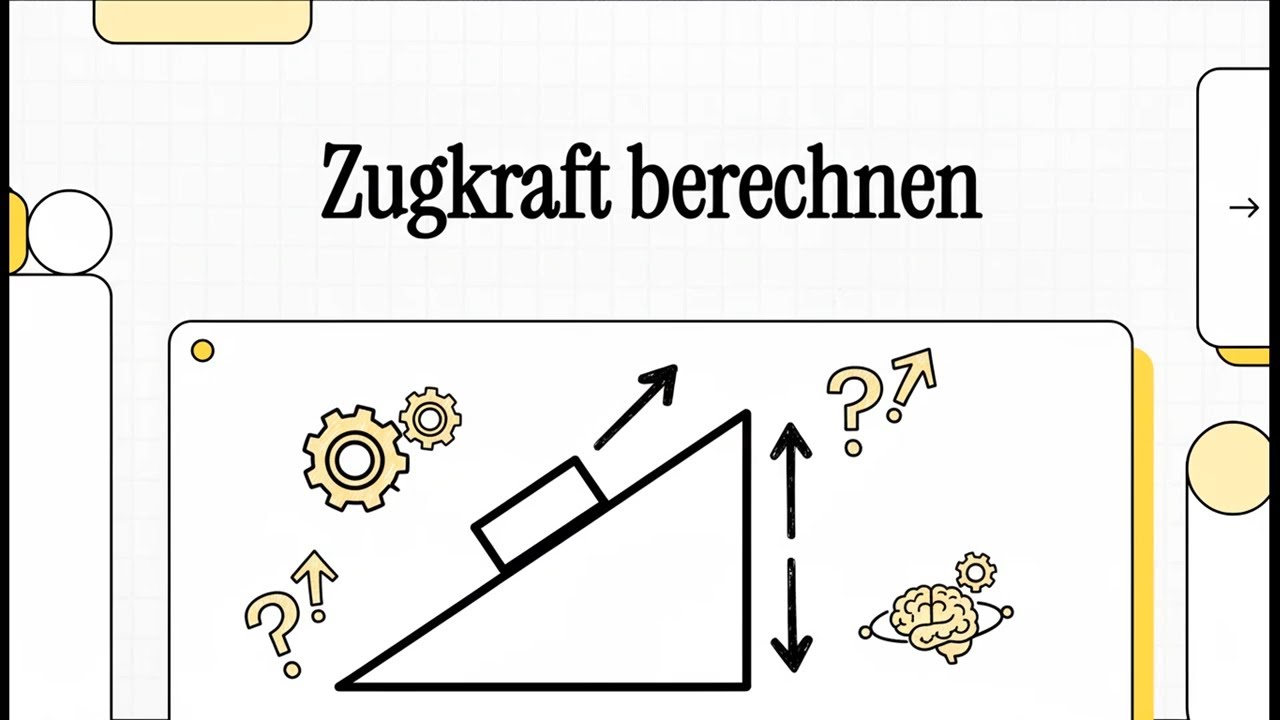 Zugkraft berechnen | EINFACH ERKLÄRT