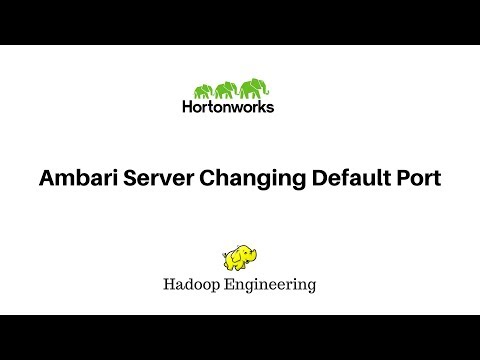 Changing Ambari Server Default Port