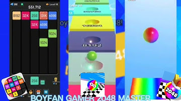 X2 Blocks vs. Ball Run Infinity vs. Ball Merge 2048.