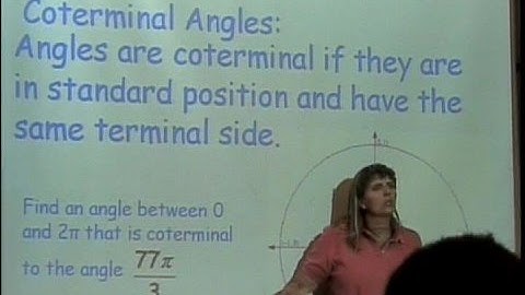 Angles and Radian Measure (part 2)