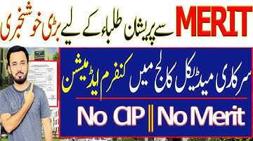 No CIP No Merit Issue Dow International Medical College Admission-MDCAT 2025 Latest News
