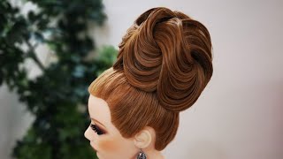 How to make hairstyle for brides.Acconciatura da sposa تسريحة كلاسيك للعروس في منتهى الجمااااااااال