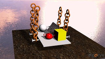 Rigid body dynamics with trimesh contacts using AgX Dynamics