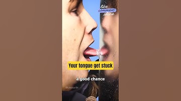 Je tong blijft vastzitten aan de bevroren paal #feiten #wistjedat #tong