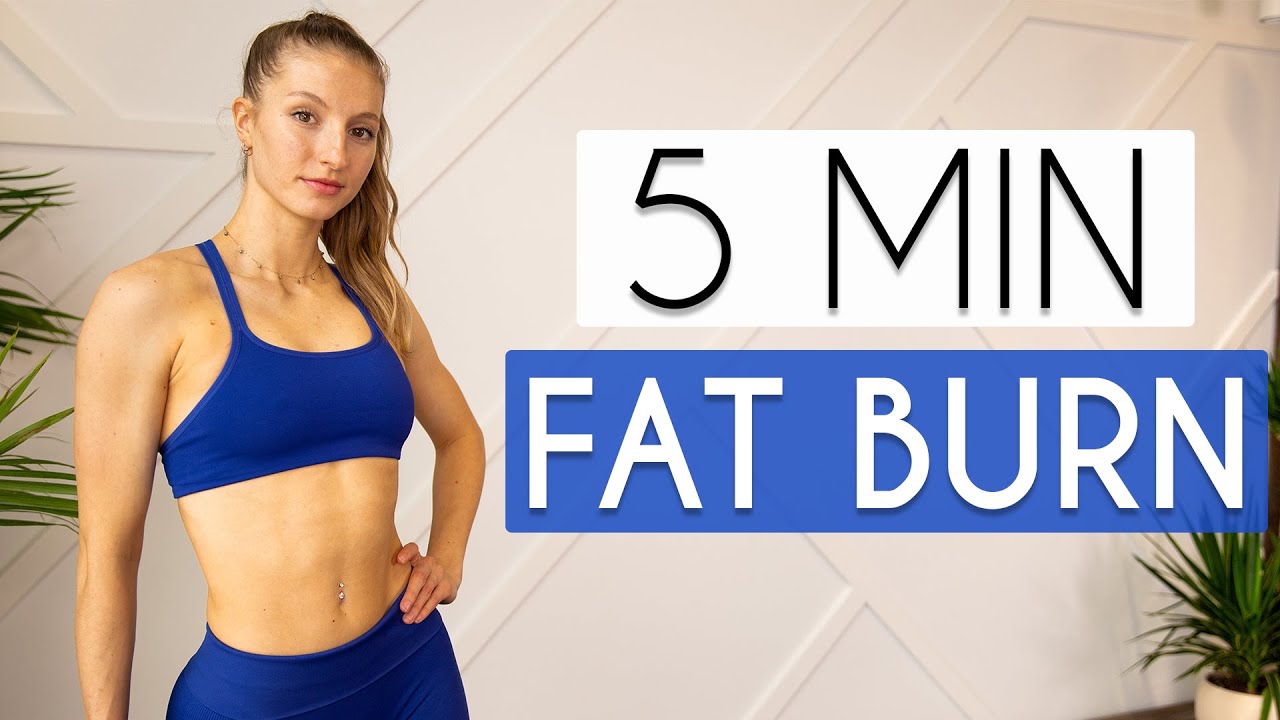 5 MIN FAT BURNER   Full Body Workout No Equipment