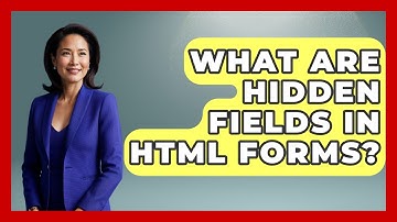 What Are Hidden Fields In HTML Forms? | Simple HTML Studio News