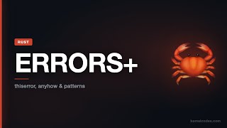 Rust Advanced Error Handling — thiserror, anyhow & Patterns