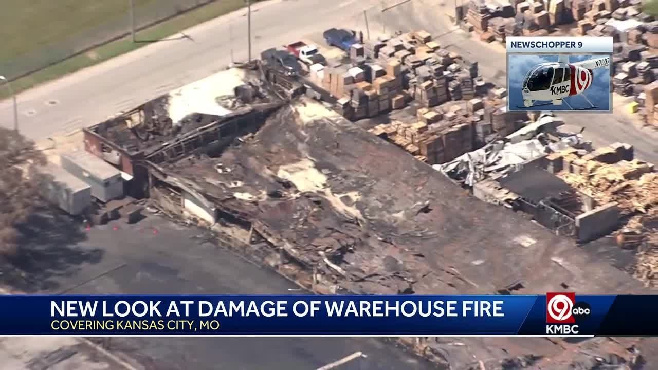 NewsChopper 9 video shows new look at Pioneer Pallet fire in Kansas