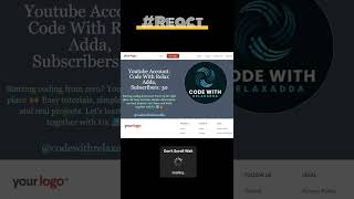 React Project for Beginners💡Build Your First Website #react #project #javascript #beginner #website