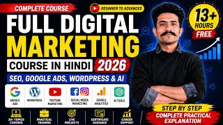 Part-2 Full Digital Marketing Course in Hindi 2026 | Learn SEO, Google Ads, WordPress & AI 13+ Hours screenshot 4